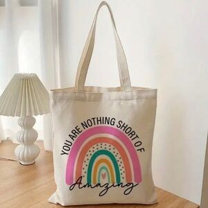 Inspirational Cream Tote Bag